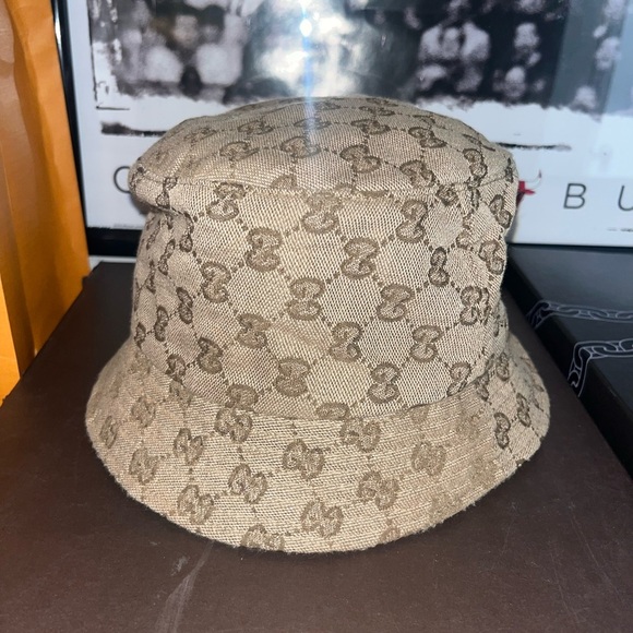 Vintage Gucci GG Monogram Canvas Bucket Hat - Picture 1 of 4